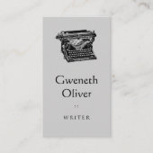 Schreiben Sie Schreibens-Maschine Visitenkarte (Vorderseite)