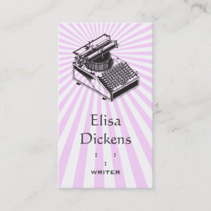 Schreiben Sie Schreibens-Maschinen-Explosion Visitenkarte