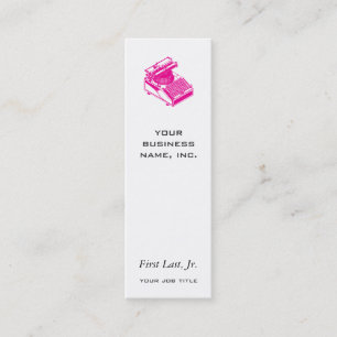 Schreiben Sie Schreibens-Maschinen-Magenta Mini Visitenkarte