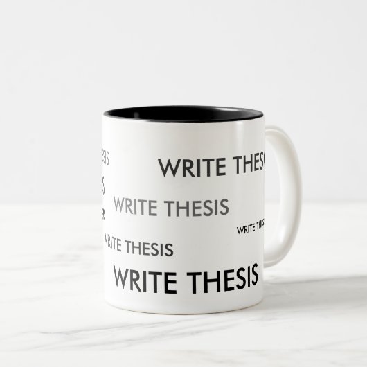 Schreiben Sie These-Erinnerungs-Tasse Zweifarbige Tasse (VorderseiteRechts)