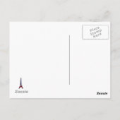 schreiben Sie über den Eiffel Tower Paris Postkarte (Rückseite)