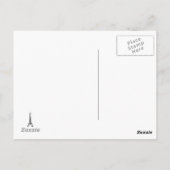 schreiben Sie über Paris Frankreich Postkarte (Rückseite)