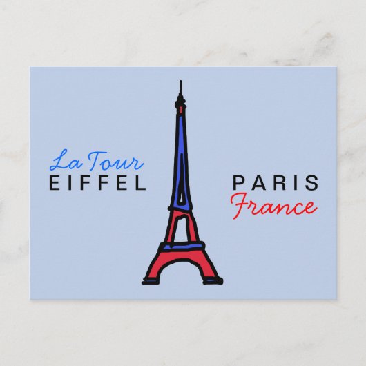 schreiben Sie über Paris Frankreich Postkarte (Vorderseite)