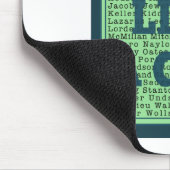 Schreiben Sie wie ein Mädchen-Pfau Mousepad (Ecke)