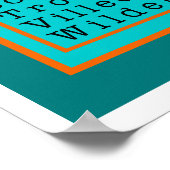 Schreiben Sie wie eine Aquamarine Girl-Printwerbun Poster (Ecke)