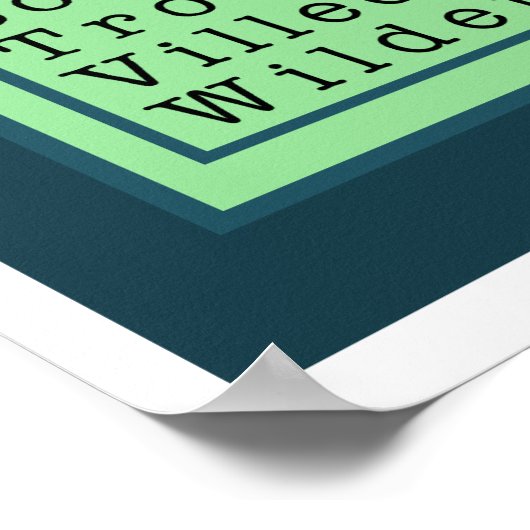 Schreiben Sie wie eine Pfauenlehre Poster (Ecke)