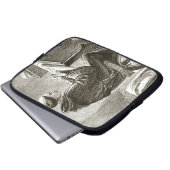 Schreiben St. Vincent in seiner Zelle bei Ferins, Laptopschutzhülle (Vorne Knopf)