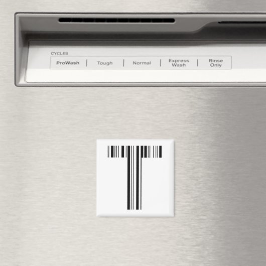 SCHREIBEN T BAR CODE Erste erste Barcode-Muster Magnet (In Situ (Geschirrspüler))