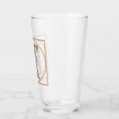 SCHREIBEN T MONOGRAM Schöne Hochzeit Neues Zuhause Glas (Links)