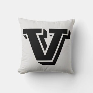 SCHREIBEN V MONOGRAM PILLOW KISSEN
