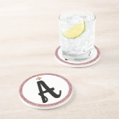 SCHREIBEN VON DRESSAGE ARENA MIT ROSE GETRÄNKEUNTERSETZER (Seite)