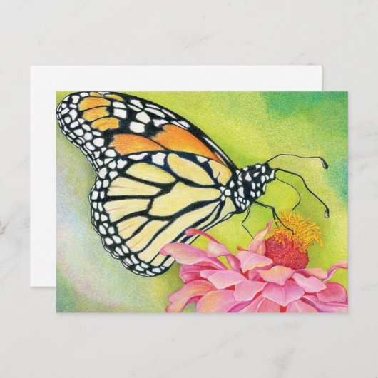 Schreiben von Postkarten an Demokraten - Butterfly (Vorne/Hinten)