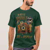 Schreiben von Shoot Edit Wiederholen von Steampunk T-Shirt (Vorderseite)