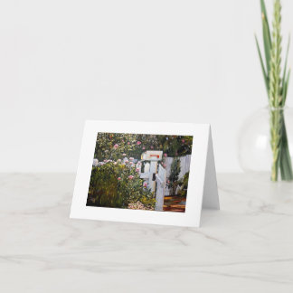 Schreiben von Zuhause-Mitteilungskarten Karte