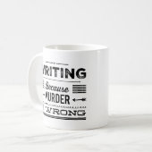 Schreiben, weil Mord falsche Tasse #2 ist (Vorderseite Links)