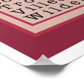 Schreiben wie eine Girl Lipstick-Printwerbung Poster (Ecke)