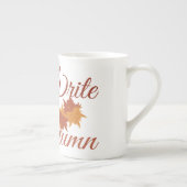 Schreiben wir es Herbst Porzellantasse (Rechts)