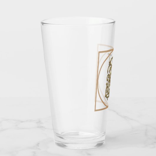 SCHREIBEN Y MONOGRAM Schöne Hochzeit Neues Zuhause Glas (Rechts)