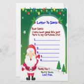 SCHREIBEN ZUM SANTA STATIONERY. (Vorne/Hinten)