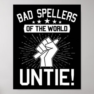 Schreibende der Welt befreit Legasthenie Legasthen Poster