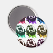 Schreibende Gesichter Magnet (Vorderseite/Rückseite)