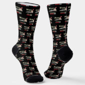 Schreibende Worte Socken (Gewinkelt)