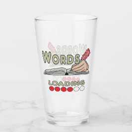 Schreibende Wörter Glas