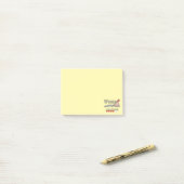 Schreibende Wörter Post-it Klebezettel (Auf Schreibtisch)