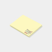 Schreibende Wörter Post-it Klebezettel (angewinkelt)