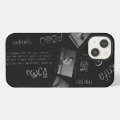Schreibendes Fotogramm iPhone Hülle (Rückseite (Horizontal))