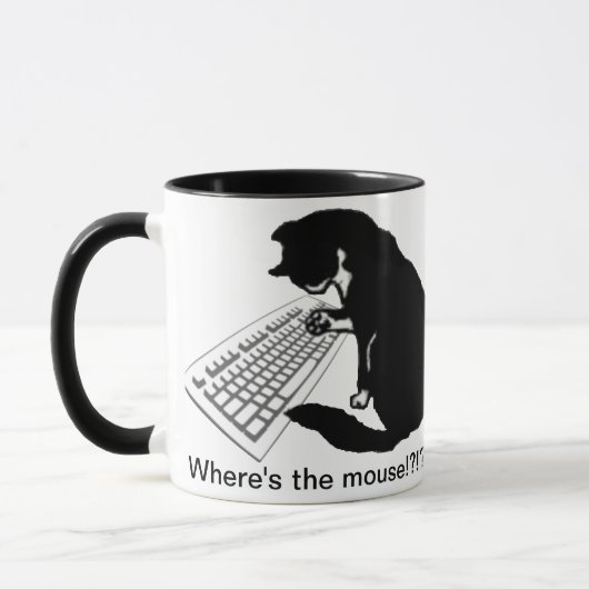 Schreibenkatze Tasse (Links)