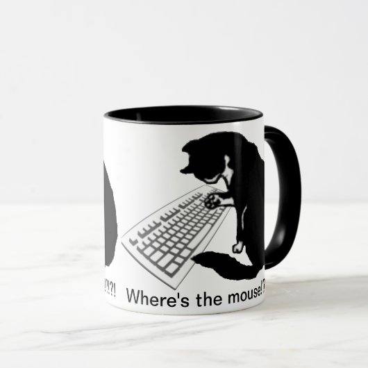 Schreibenkatze Tasse (VorderseiteRechts)