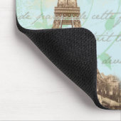 Schreibens-Aqua-Mausunterlage Paris Vintage Mousepad (Ecke)