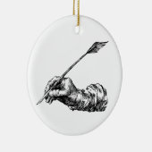 Schreibens-Hand Keramikornament (Rechts)