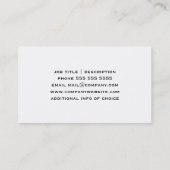 Schreibens-Hand Visitenkarte (Rückseite)