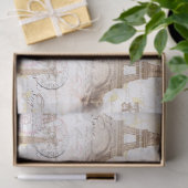 Schreibens-Rosa-Seidenpapier Paris Vintages Seidenpapier (Geschenk)