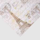 Schreibens-Rosa-Seidenpapier Paris Vintages Seidenpapier (Detail)