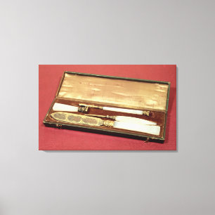 Schreibens-Set gegeben seiner Ehefrau, Eveline Leinwanddruck