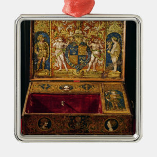 Schreibenskasten oder Tabellenschreibtisch Ornament Aus Metall