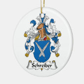 Schreiber-Familienwappen Keramik Ornament (Links)