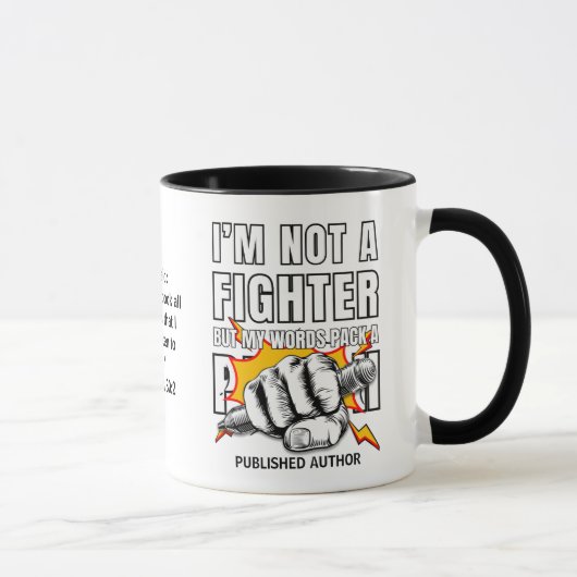 SCHREIBER KEINEN FIGHTER-Autor NaNoWriMo Tasse (Rechts)