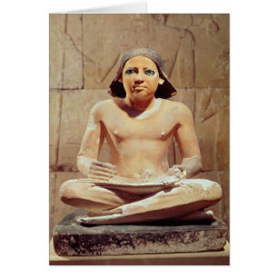 Schreiber mit überkreuzten Beinen gesetzt