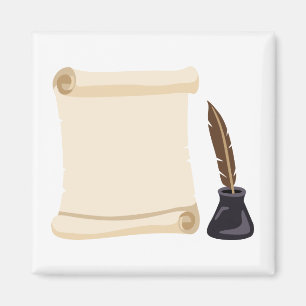 Schreibfeder & Tinte Magnet