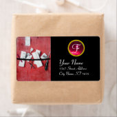 SCHREIBHABER IM HOLZMONOGRAM, roter Rupiner (Insitu)