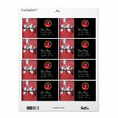 SCHREIBHABER IM HOLZMONOGRAM, roter Rupiner (Vorne)