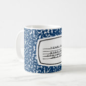 Schreibheft Kaffeetasse (Vorderseite Links)