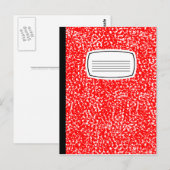 Schreibheft Postkarte (Vorne/Hinten)