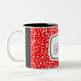 Schreibheft Zweifarbige Tasse