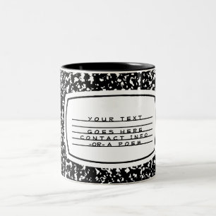 Schreibheft Zweifarbige Tasse