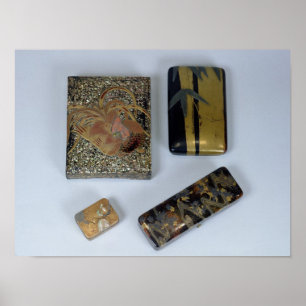 Schreibkoffer mit Hähnchen Poster